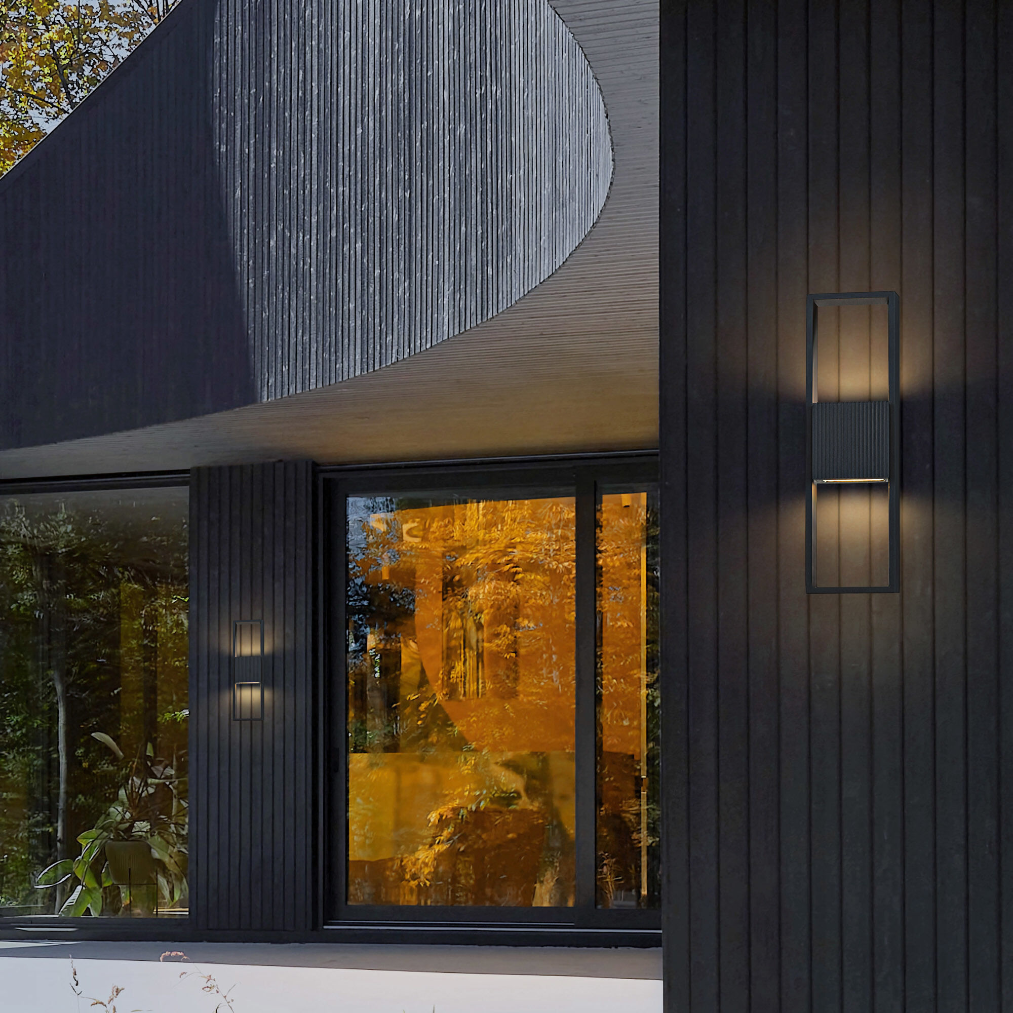 Miami LED 18 inch Sand Black Outdoor Wall Sconce